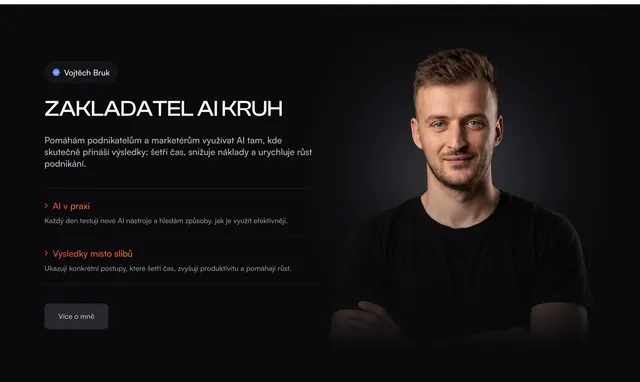 Блок про засновника AI Kruh Vojtěch Bruk