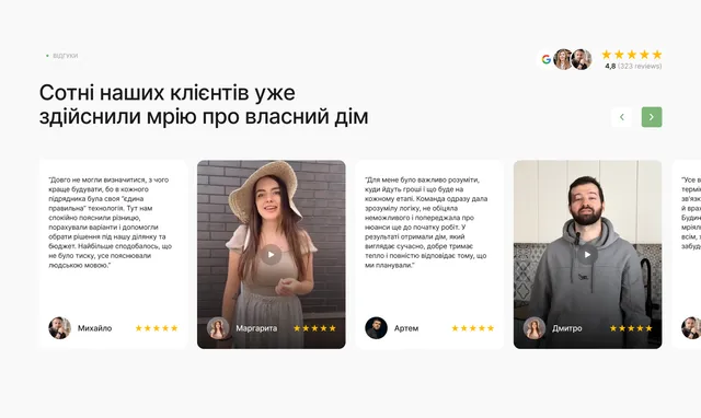 Відгуки клієнтів NOVODIM із фото й відео